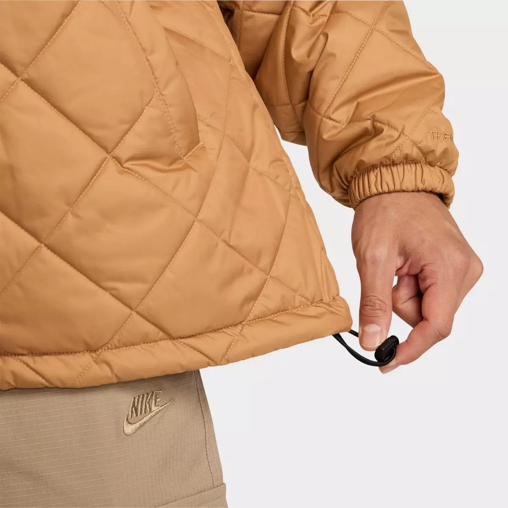(NWT) Men’s Nike Club Lightweight Quilted Therma-Fit Insulated Jacket - Gold - S - Picture 7 of 8
